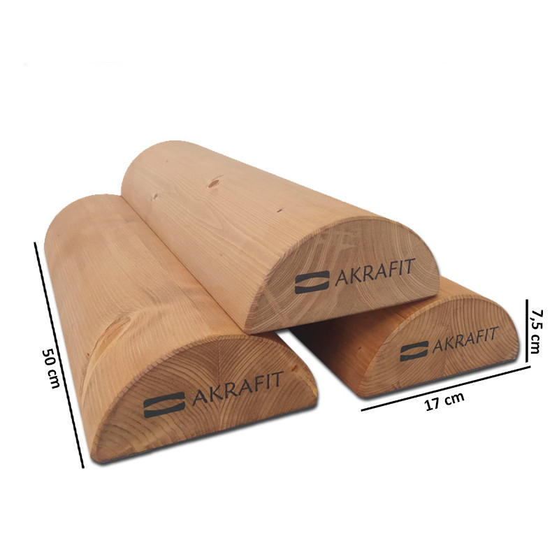 Tronco Propiocepción para suelo pélvico 5P de madera de pino