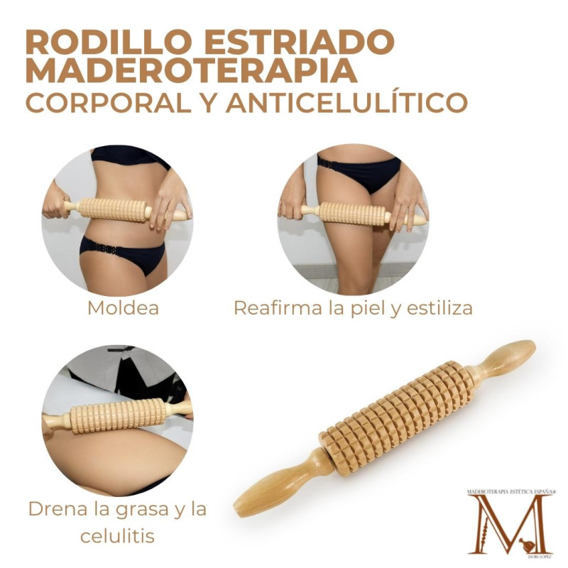 Rodillo store maderoterapia celulitis